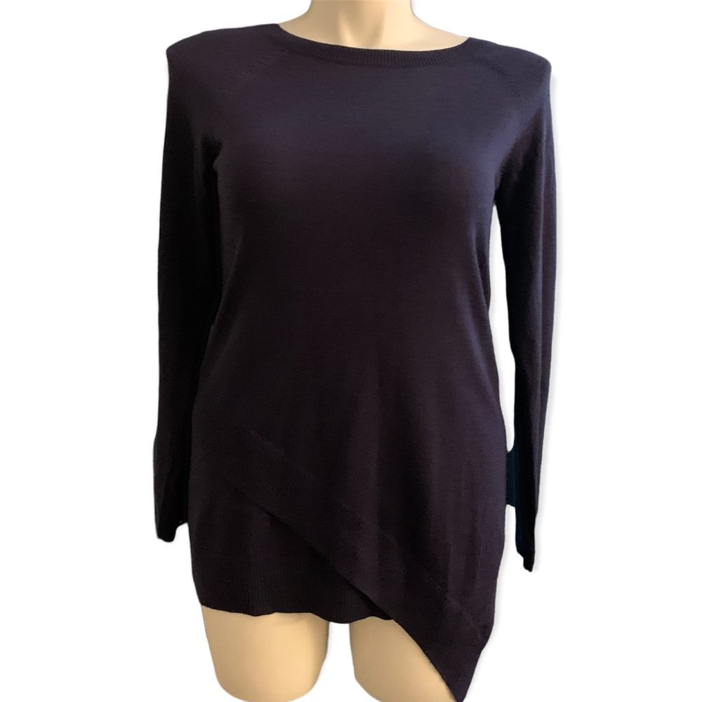 Apt. 9 | Asymmetric Long-Sleeve Lightweight Purple Sweater | Sz M
